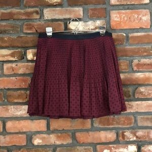 Pleated Mini Skirt